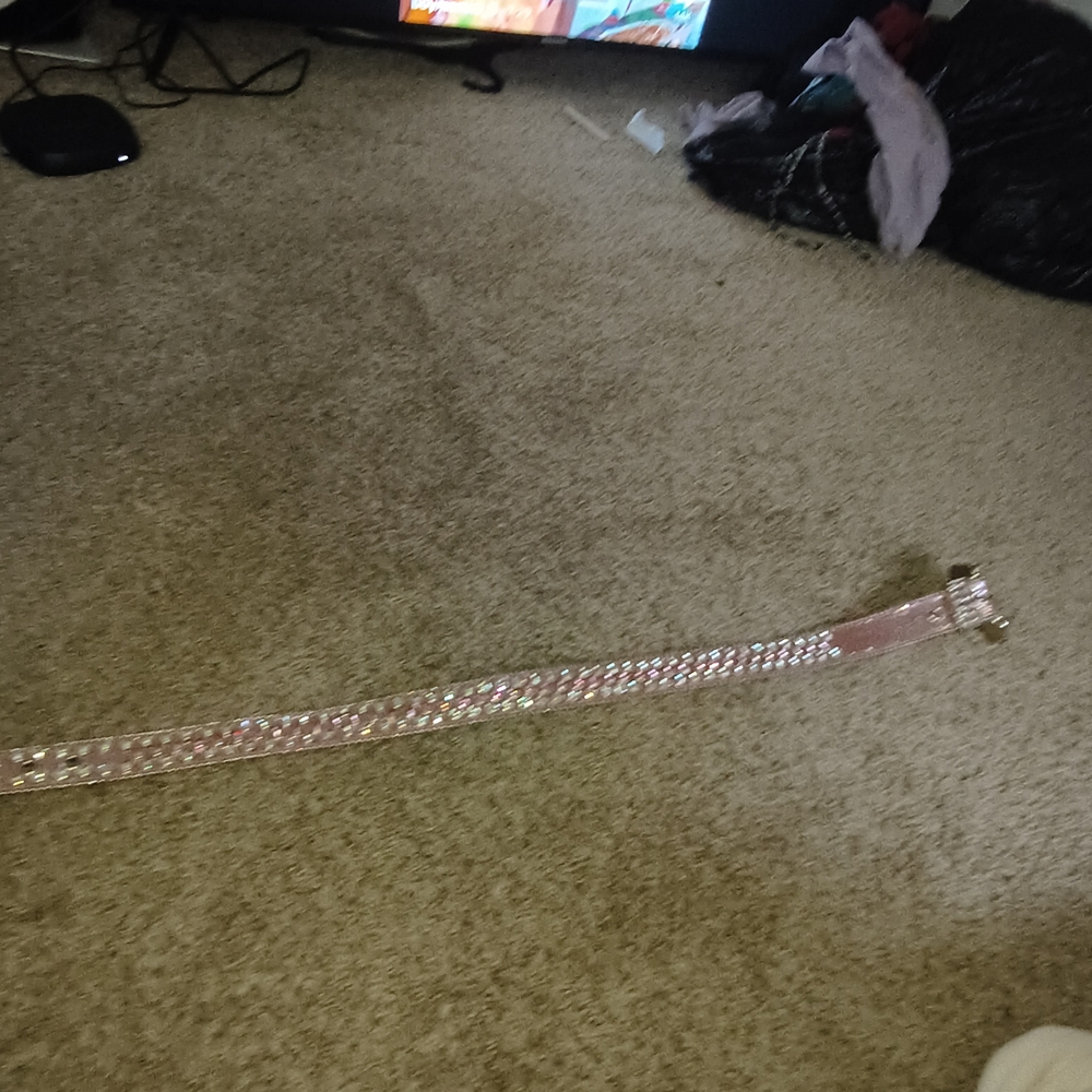 Pink Rhinestone Belt - Picture 4 of 5